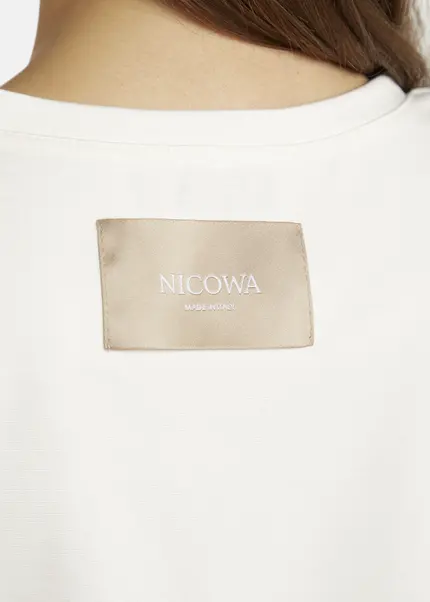 Nicowa T-shirt with shoulder pads - DILAWIA in WHITEarticle number NC9A12403011E-004 Exklusivangebot