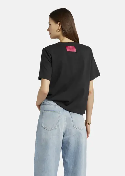 Nicowa T-shirt with shoulder pads -DILAWIA in BLACKarticle number NC9A12403019E-002 Preisnachlass