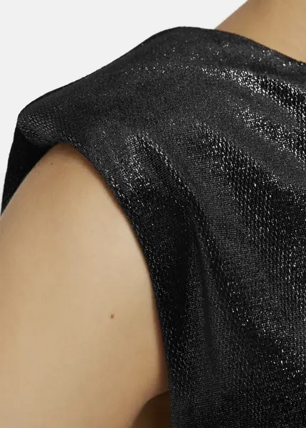 Nicowa Lamé velvet top with shoulder pads VELLIO in BLACK LAMÉarticle number NC8A22507019E-002 Black Friday