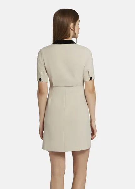 Nicowa Mini dress with lapel collar - AWINALA in CREAMarticle number NC9A22903012E-072 Weihnachtsangebot