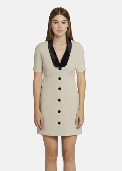 Nicowa Mini dress with lapel collar - AWINALA in CREAMarticle number NC9A22903012E-072 Weihnachtsangebot