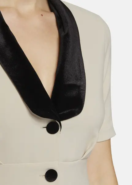 Nicowa Mini dress with lapel collar - AWINALA in CREAMarticle number NC9A22903012E-072 Weihnachtsangebot