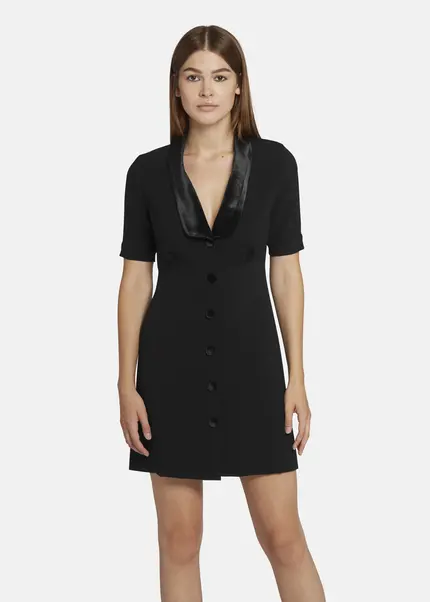 Nicowa Mini dress with lapel collar - AWINALA in BLACKarticle number NC9A22903019E-002 Osterangebot