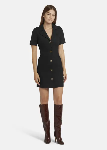 Nicowa Short blazer dress with pockets RILONA in BLACKarticle number NC9A22402019E-002 Valentinstagsangebot