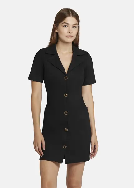 Nicowa Short blazer dress with pockets RILONA in BLACKarticle number NC9A22402019E-002 Valentinstagsangebot