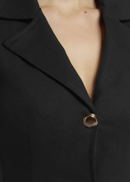 Nicowa Short blazer dress with pockets RILONA in BLACKarticle number NC9A22402019E-002 Valentinstagsangebot