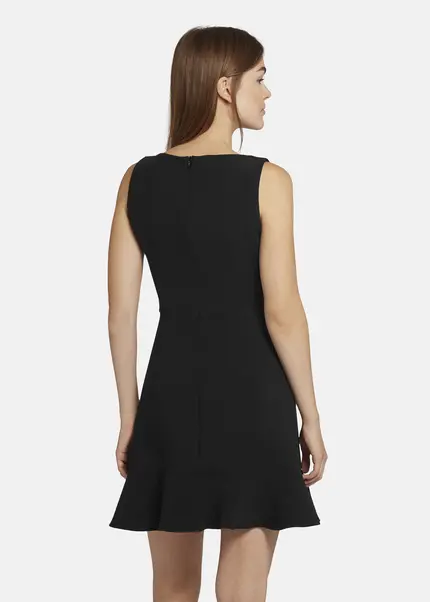 Nicowa Mini shift dress with flounce - ENAWIA in BLACKarticle number NC9A22902019E-002 Lagerräumung