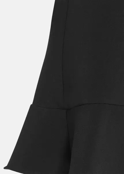 Nicowa Mini shift dress with flounce - ENAWIA in BLACKarticle number NC9A22902019E-002 Lagerräumung