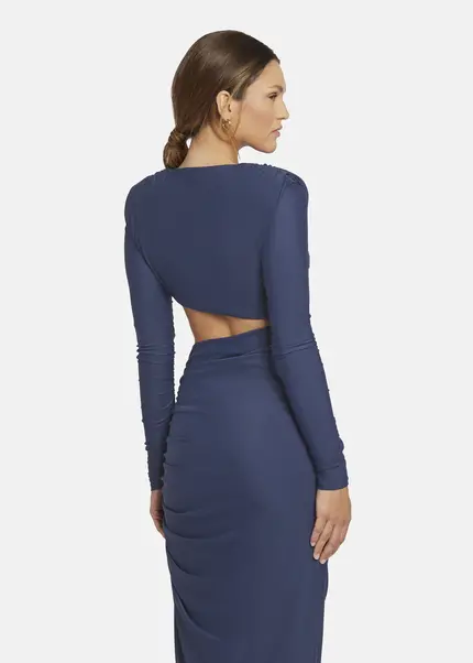 Nicowa Cut Out Evening Dress - OCAWI in MIDNIGHT BLUEarticle number NC9A24010035E-035 Neueste Mode