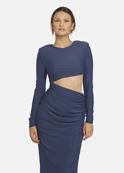 Nicowa Cut Out Evening Dress - OCAWI in MIDNIGHT BLUEarticle number NC9A24010035E-035 Neueste Mode