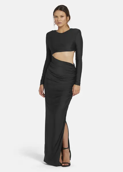 Nicowa Cut Out Evening Dress - OCAWI in BLACKarticle number NC9A24011019E-002 Online Outlet