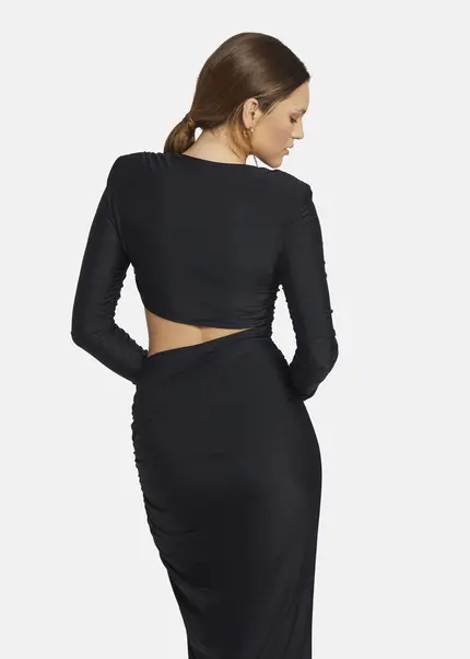 Nicowa Cut Out Evening Dress - OCAWI in BLACKarticle number NC9A24011019E-002 Online Outlet