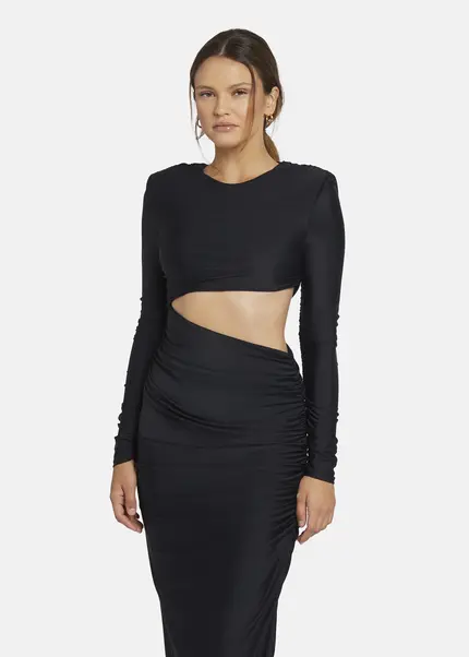 Nicowa Cut Out Evening Dress - OCAWI in BLACKarticle number NC9A24011019E-002 Online Outlet