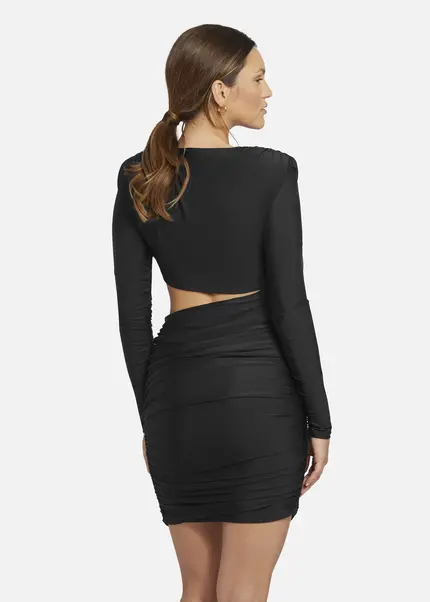Nicowa Draped Mini Dress - OCAWI MINI in BLACKarticle number NC9A24013019E-002 Zeitlich begrenztes Angebot