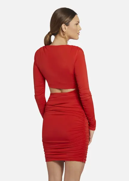 Nicowa Draped Mini Dress - OCAWI MINI in REDarticle number NC9A24012014E-014 Exklusive Angebote