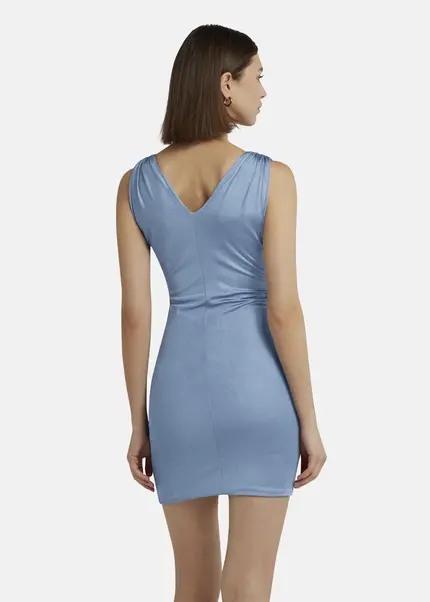 Nicowa Mini dress in glossy jersey - MICARO in Bluearticle number NC9A1400625E-025 Große Rabatte