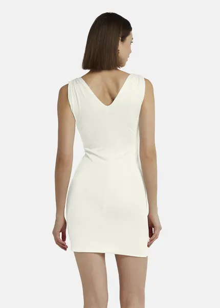 Nicowa Mini dress in glossy jersey - MICARO in Whitearticle number NC9A1400711E-004 Neuheiten