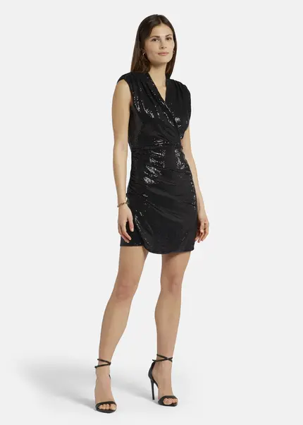 Nicowa Mini dress with shoulder pads - NOCIWA in Blackarticle number NC9A1401019E-088 Räumungsverkauf