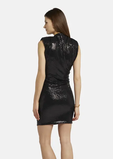 Nicowa Mini dress with shoulder pads - NOCIWA in Blackarticle number NC9A1401019E-088 Räumungsverkauf