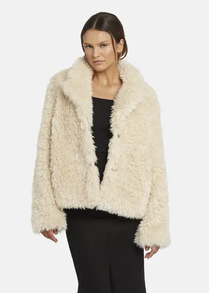 Nicowa Eco-shearling jacket - FANIWO in CREAMarticle number NC9A22906012E-072 Tiefpreis