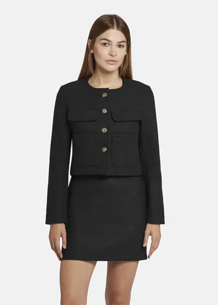 Nicowa Wool jacket with pockets - LANEVIA in ANTHRACITEarticle number NC9A22803038E-007 Super Sparpreis