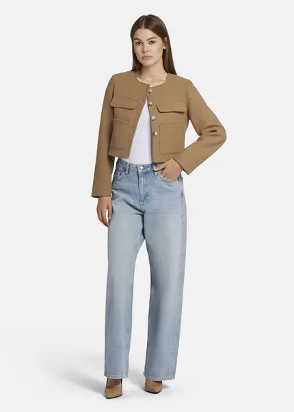 Nicowa Wool jacket with pockets - LANEVIA in BEIGEarticle number NC9A22803010E-138 Wochenangebot