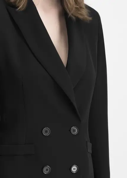 Nicowa Oversized twill blazer in BLACKarticle number NC7A12003019E-002 Kostenlose Rückgabe