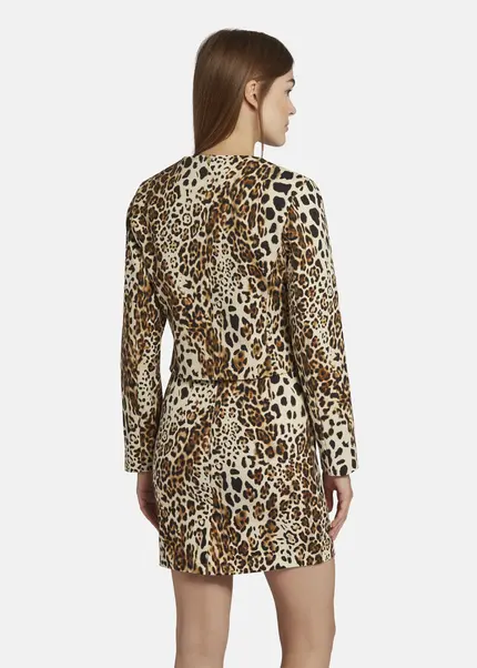 Nicowa Boxy Leo jacket - NICEO in BLACK LEOarticle number NC9A22803017E-151 Neueste Stile