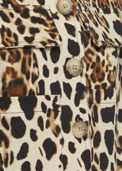 Nicowa Boxy Leo jacket - NICEO in BLACK LEOarticle number NC9A22803017E-151 Neueste Stile