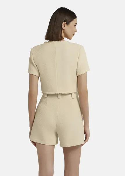 Nicowa Cropped Bouclé blazer - BIANCIWO in CREAMarticle number NC9A12605011E-072 Letzter Tag