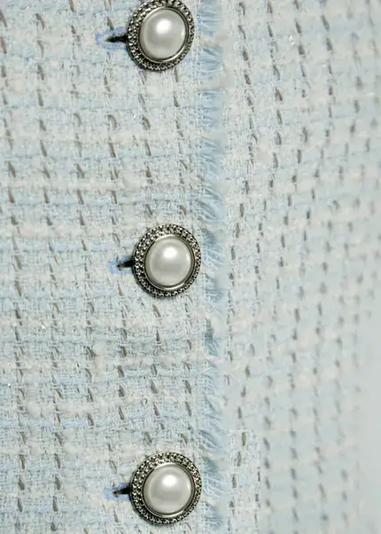 Nicowa Cropped Bouclé blazer - BIANCIWO in LIGHT BLUEarticle number NC9A12605025E-025 Zeitbegrenzte Promotion