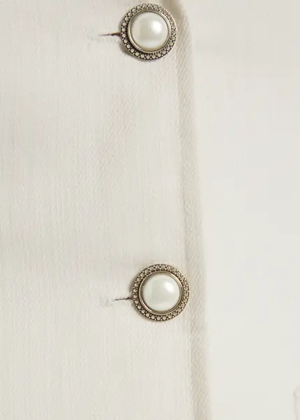 Nicowa Short sleeved blazer - RILAWA in WHITEarticle number NC9A12401011E-004 Bis zu 50% Rabatt
