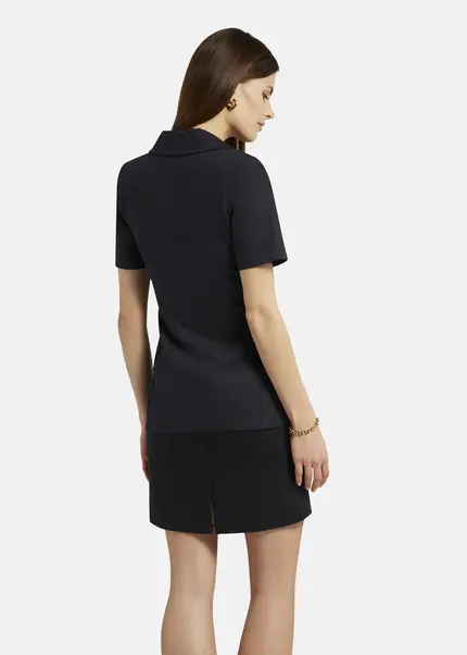 Nicowa Short sleeved blazer - RILAWA in BLACKarticle number NC9A12401019E-002 Bis zu 60% Rabatt