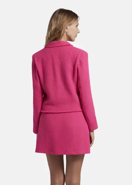 Nicowa Cropped blazer in bouclé - BAGIWO in PINKarticle number NC7A32001044E-139 Sonderangebot der Fabrik