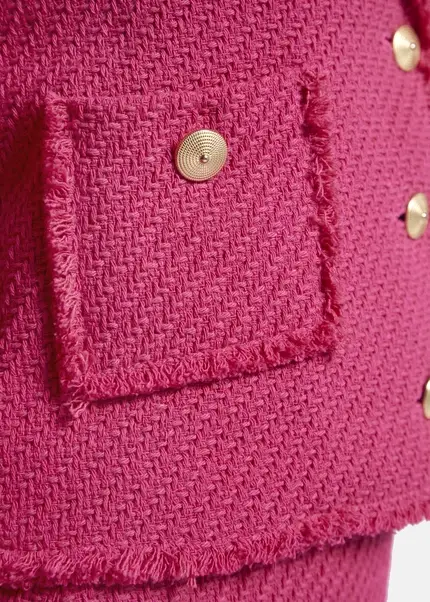 Nicowa Cropped blazer in bouclé - BAGIWO in PINKarticle number NC7A32001044E-139 Sonderangebot der Fabrik