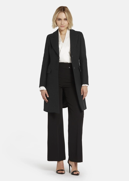Nicowa Classic wool coat - CAPPOWA in BLACKarticle number NC8A22402019E-002 Riesige Rabatte