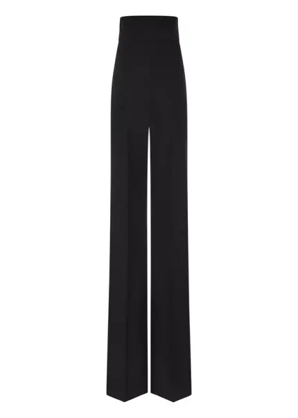 Nicowa Elegant COREANA high-waisted trousers with wide leg in BLACKarticle number NC3A02016029E-002 Begrenzt auf 3 Tage
