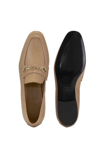 Nicowa Classic loafer with metal application MOCASO in BEIGEarticle number NC8A21503010E-138 Hotsell