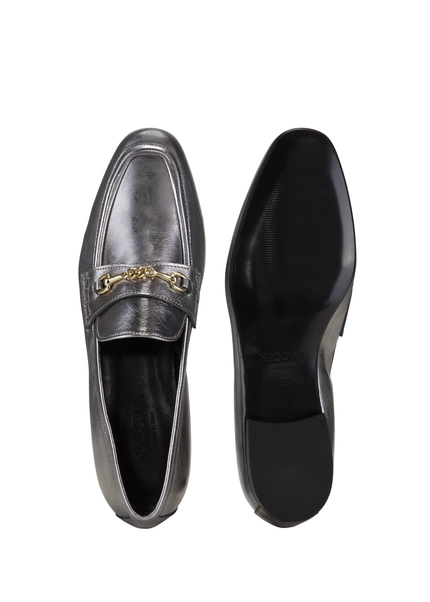 Nicowa Classic loafer with metal application MOCASO in SILVERarticle number NC8A21503031E-088 im Angebot