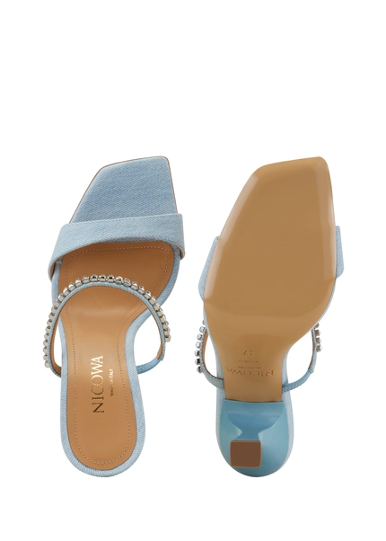 Nicowa Sandals with gemstones - VEROSIO 95 in Denimarticle number NC8A18008025E-005 Fabrikverkauf