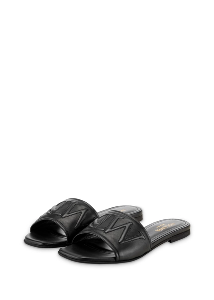 Nicowa Monogram slide sandals - LAUREWI NCW in Blackarticle number NC8A18003019E-002 Fabrikpreis