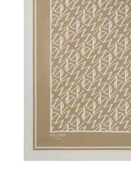 Nicowa NCW silk scarf AURONA in BEIGEarticle number NC7A29001010E-138 Vatertagsangebot