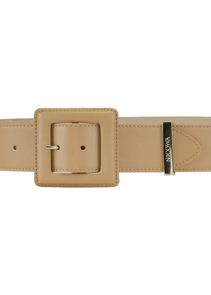 Nicowa Medium-width leather belt DOLCEWA in CAMELarticle number NC7A21102022E-101 Valentinstagsangebot