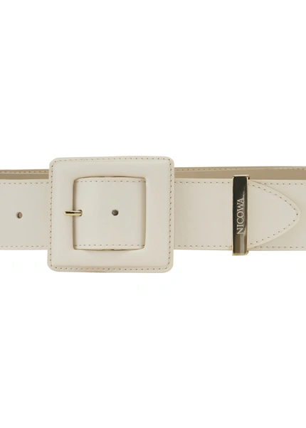 Nicowa Medium-width leather belt DOLCEWA in CREAMarticle number NC7A21102012E-072 Lagerräumung