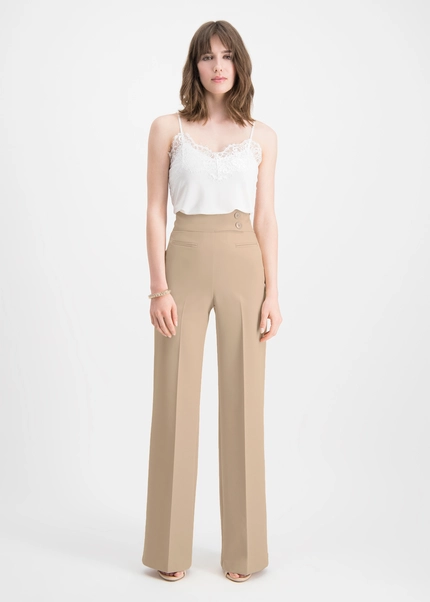 Nicowa Twill Marlene trousers - COREANA in beigearticle number NC8A22002022E-138 Zeitlich begrenztes Angebot