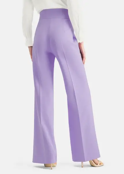 Nicowa Subtle Marlene trousers with a high waist - COREANA in LILAarticle number NC6A12009064E-145 Exklusive Angebote