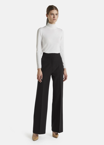 Nicowa Classic wide-leg trousers CORINO in BLACKarticle number NC7A24011019E-002 Räumungsverkauf