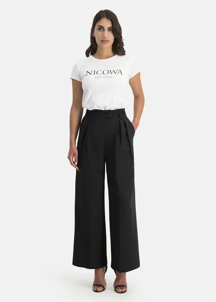 Nicowa Plain pleated trousers - RONICA in BLACKarticle number NC7A12038019E-002 Kauf eins, bekomm eins gratis