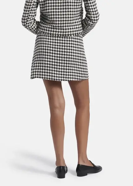 Nicowa Simple mini skirt made of bouclé LANITO in BLACK MULTICOLORarticle number NC8A22502019E-002 Riesige Ersparnisse