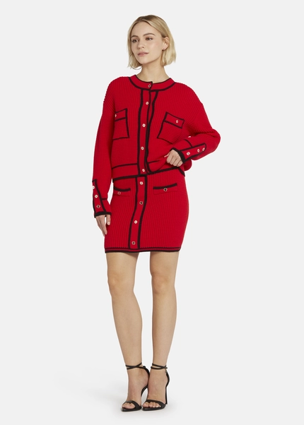 Nicowa Mini knit skirt - ANELIWO in REDarticle number NC8A22103014E-014 Kostenlose Rückgabe